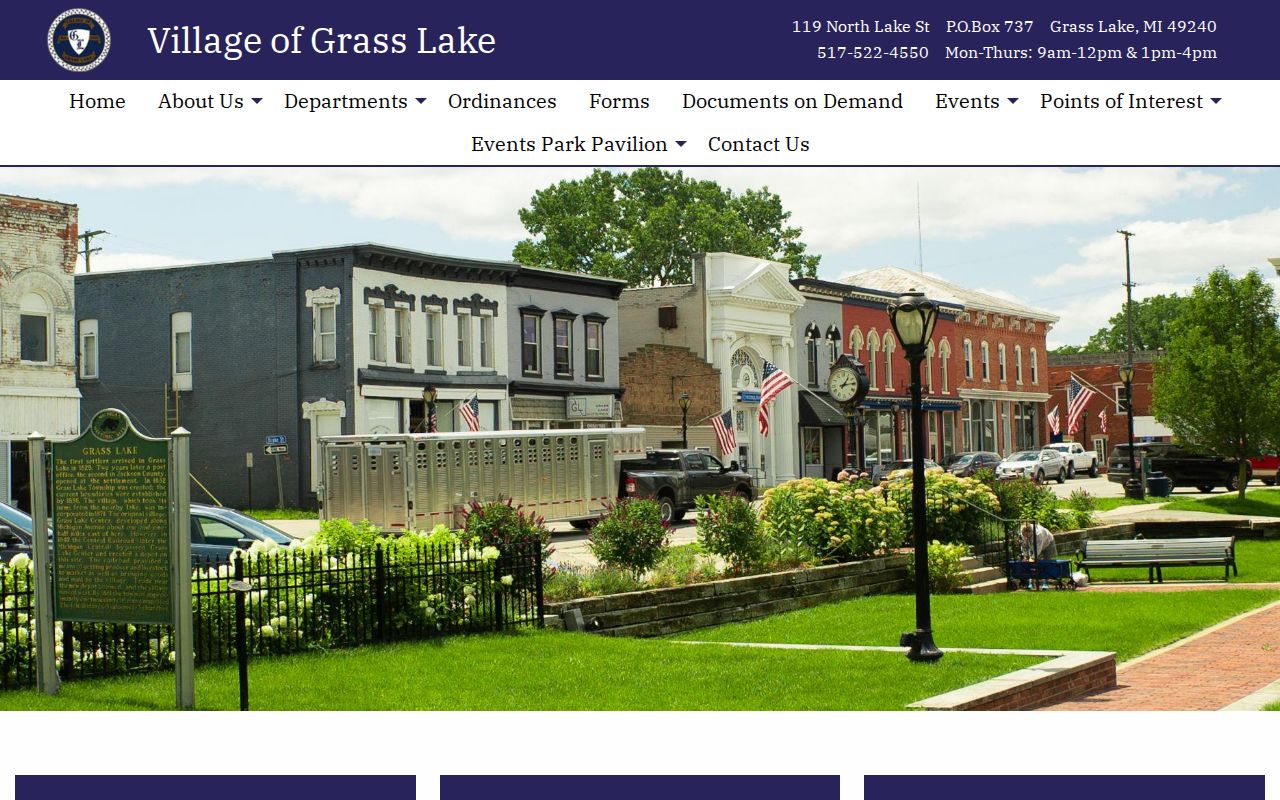 Grass Lake village context for Grass Lake court docket access